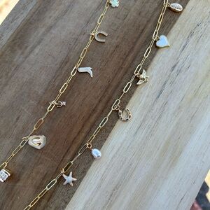 Gold Charm top necklace